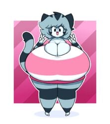 animal_crossing anthro color colored dewbber fur furry happy lolly_(animal_crossing) nintendo no_pants tail