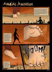 avatar_the_last_airbender azula child clothing comic crush crushing enticent feet female femdom foot_fetish giantess larger_female larger_female_smaller_male male smaller_male smaller_male_larger_female stepped_on toenail_polish toes young