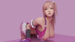 1girls 3d ass blender breasts dead_or_alive female female_only honoka_(doa) jul3dnsfw nude pussy solo solo_female tecmo