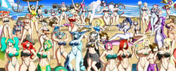 1boy 2d 33girls 6+girls anchor arms_crossed arms_crossed_under_breasts ashe_(league_of_legends) ashe_(overwatch) beach beach_towel beach_umbrella beach_volleyball big_breasts bikini bikini_bottom bikini_top blizzard_entertainment blonde_hair blue_hair breasts camille_ferros cassiopeia_du_couteau cleavage covered_eyes crossover curvy cynthia_(pokemon) d.va elise_kythera_zaavan female_only fiora_laurent flat_belly flexing game_freak hands_on_breasts hands_on_hips hourglass_figure ice_cream jaina_proudmoore kai'sa karma_(league_of_legends) katarina_du_couteau lamia large_breasts league_of_legends leblanc leona_(league_of_legends) lifeguard lissandra mad-project marvel marvel_comics mercy metroid miss_fortune multiple_girls muscular_female naruto nintendo open_mouth overwatch pale_skin pink_hair pokemon purple_hair purple_skin red_hair riot_games rogue_(x-men) samus_aran sejuani sona_buvelle standing sylvanas_windrunner syndra tattoo thick_thighs thong tracer tsunade vi volleyball weightlifting weights white_hair wide_hips widowmaker world_of_warcraft x-men xayah