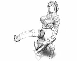 elf futanari horsecock sawacoe solo_futa