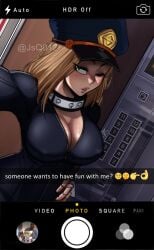 1girls 2022 artist_name big_breasts breasts camie_utsushimi cap emoji emote erect_nipples erect_nipples_under_clothes female female_only hand_on_hip hat huge_breasts human jsq012 long_hair meme my_hero_academia neco-arc nipple_bulge no_visible_genitalia one_eye_closed orange_hair pink_lips pink_lipstick selfie shiketsu_high_school_cap shiny_breasts shiny_skin solo text tsukihime type-moon walter_white watermark