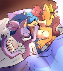 after_sex blaze_the_cat furry harem hugging polyamory sleeping sonic_(series) sonic_the_hedgehog sonic_the_hedgehog_(series) tiara_boobowski trio xao_art