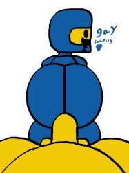 ass astronauts bad_cop/good_cop benny_(the_lego_movie) big_head gay gay_couple lego open_mouth repost smile the_lego_movie toony