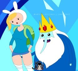 1boy 1girls adventure_time adventure_time:_fionna_&amp;_cake animated animated_gif artist_logo artist_name artist_signature artjimx beard black_eyes blonde_female blonde_hair cartoon_network crown duo duo_focus female female_focus fionna_and_cake fionna_campbell fionna_the_human_girl gif grabbing_pussy groping groping_pussy hand_on_pussy ice_king jimix_cruz long_beard male male/female open_mouth panties simon_petrikov straight teeth touching_pussy very_long_beard white_beard white_panties yellow_crown