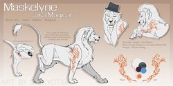 absurd_res animal_genitalia balls erection felid feral genitals gentlemans_hat hi_res lion magicat male mammal markings maskelyne model_sheet pantherine penile_spines penis sheath shikyotis solo tribal_markings