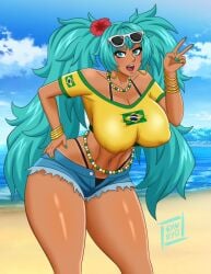 1female 1girls artist_name brazilian_miku female female_only hatsune_miku latin_american_hatsune_miku_(meme) solo solo_female syn_ryuu tagme twitter_link vocaloid