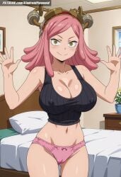 ai_generated aindroidparanoid ass big_ass big_breasts big_butt boku_no_hero_academia breasts busty curvy fat_ass hatsume_mei hips huge_ass huge_breasts large_ass large_breasts large_butt lingerie massive_breasts mei_hatsume my_hero_academia narrow_waist nipples panties pink_hair slim_waist stable_diffusion thick_ass thick_thighs voluptuous waist