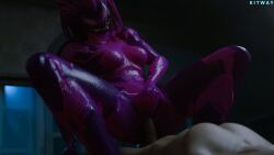 agony_(marvel) agony_(spider-man) bed bedroom completely_nude completely_nude_female completely_nude_male cowgirl_position female_domination fortnite kitway marvel marvel_comics nude nude_female nude_male oily oily_skin penis pussy riding riding_penis rubbing_pussy shiny shiny_hair shiny_skin vaginal_penetration