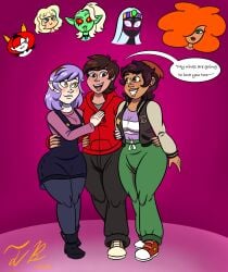 1boy 2girls amity_blight crossover duck_dodgers harem hekapoo jackie_lynn_thomas lord_dominator luz_noceda marco_diaz powerpuff_girls queen_tyr'ahnee sara_bellum star_vs_the_forces_of_evil the_owl_house wander_over_yonder