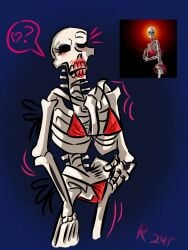 bikini bones bones_and_thats_it eyelashes female_skeleton goes_hard image image_inspired inspiration inspired_by internet lmao lmfao makeup no_sex no_source not_porn red_lipstick reference_image risobase skeleton skelly skinny spooky_scary_skeletons swimsuit