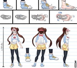 1girls breast_expansion breasts comic dakunart double_bun female female_only giantess growth human nintendo pokemon pokemon_bw2 rosa_(pokemon) solo solo_female torn_clothes