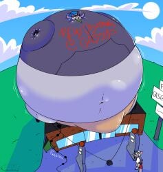 2026 adult_swim air_pump air_pump_in_butt anthro balloon_inflation belly billy_(gassy's_gas_'n_stuff) boner bulge bulge_through_clothing commission commissioner_upload erection erection_under_clothes furry gas_station gassy's_gas_'n_stuff gilbert_(gassy's_gas_'n_stuff) goat hoodie inflation inflation_fetish multiple_characters opposum possum public sillygirlbomb smiling solo_focus spherical_inflation tagme text thumbs_up tight_clothing tight_fit twitching_bulge watermark writing writing_on_clothes