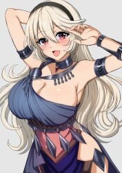 breasts corrin_(fire_emblem) corrin_(fire_emblem)_(female) female female_only fire_emblem fire_emblem_fates goma_tarata nintendo open_mouth solo