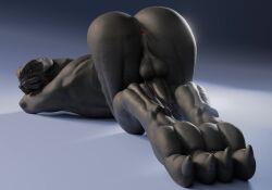 2_toes 3d animated anus ass balls looking_at_viewer looking_back looking_back_at_viewer male male_only no-name-no-problem non-human non-human_only penis rear_view sangheili solo_male tagme video