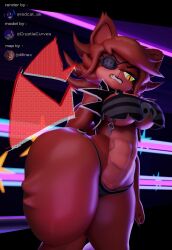 1girls 3d 3d_(artwork) absurd_res anthro anthro_only breasts fazclaire's_nightclub female female_only fexa fexa_(cally3d) fexa_(cryptia) fexa_(cryptiacurves) five_nights_at_freddy's foxy_(cally3d) foxy_(fnaf) freckles freckles_on_face fredina's_nightclub furry furry_only hi_res red_fur redcat_ak scottgames slit_pupils solo solo_female thick_thighs underboob wide_hips