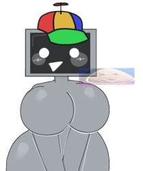 1girls big_ass big_breasts computer computer_head mr._fun_computer_(sprunki) non-human pou robot silly sprunki