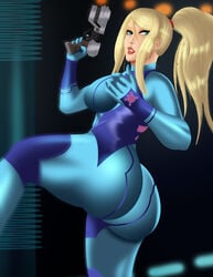 aramyx ass big_ass blonde_hair bodysuit massive_ass metroid samus_aran skin_tight skintight skintight_bodysuit super_smash_bros. super_smash_bros._ultimate zero_suit zero_suit_samus