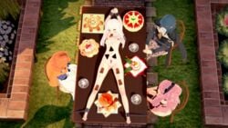 3d 4girls angry annette_fantine_dominic blush bondage bound bound_wrists byleth_(fire_emblem) byleth_(fire_emblem)_(female) cake chains completely_nude embarrassed_nude_female enf exhibitionism exposed female female_only femdom femsub fire_emblem fire_emblem:_three_houses food food_play hilda_valentine_goneril humiliation koikatsu lysithea_von_ordelia multiple_girls nintendo nude nude_female nyotaimori post-timeskip small_breasts yumi_(artist)