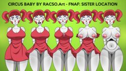 1girls areolae baby_(fnafsl) breasts circus_baby circus_baby_(fnaf) completely_nude completely_nude_female female female_only five_nights_at_freddy's naked naked_female nipples nude nude_female pussy racso_art sister_location solo solo_female