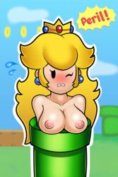 paper peach from mario (series) by sleepiitreat