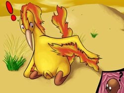 diglett feral feral_only feral_unbirthing_feral moltres pokemon tagme unbirthing vore