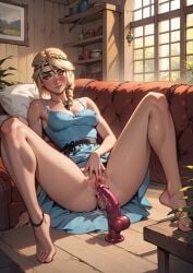 1girls ai_generated astrid_hofferson blonde blonde_female blonde_hair blonde_hair_female blue_clothes blue_clothing blue_dress blue_eyes boobs bottomless bottomless_female breast breasts cleavage curvaceous curvaceous_body curves curvy curvy_body curvy_female curvy_figure dildo dreamworks dress exposed_breast exposed_breasts female female_masturbation female_only fingering fingering_pussy fingering_self fingers hourglass_figure how_to_train_your_dragon inner_sideboob light-skinned_female light_skin masturbating masturbation mostly_nude mostly_nude_female nipple nipples nipples_visible_through_clothing partially_clothed partially_clothed_female sideboob solo solo_female voluptuous voluptuous_female woman