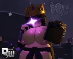 1girls 3d breasts breasts_out crimstuff decaying_winter roblox sledge_queen titties zaduworkz