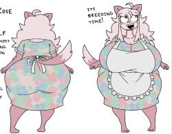anthro big_breast breasts brown_fur character_sheet dog_girl dressed edit english_text fangs female fully_clothed furenna_rose furry furry_female furu_flami gigantic_ass hair heterochromia hips_wider_than_shoulders huge_ass huge_breasts huge_hips huge_thighs incest_(lore) milf posing smiling solo standing_sex white_background wide_hips