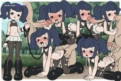 1girl ai_assisted ai_generated arched_back arms_above_head aroused black_choker black_eyes black_hair black_lipstick blowjob blue_hair blushing bukkake camel_toe cameltoe chained_up chibi choking cock_in_hand cock_in_mouth cock_in_pussy covered_in_cum creampie crying cum_all_over cum_dripping cum_everywhere cum_in_ass cum_in_hair cum_in_hands cum_in_mouth cum_in_pussy cum_leaking cum_on_ass cum_on_back cum_on_chest cum_on_clothes cum_on_face cum_on_hands cum_on_legs cum_on_stomach cum_on_thighs cum_on_tits cum_shot cumshot cute_girl