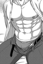 1boy abs bara drawtwo male_only muscle muscles pecs solo_male