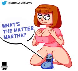 big_breasts bottomless breasts clothed depressed female human martha martha_(kevin_temmer_tunes) masturbation pale_skin riding sirwillydingdong solo talking_to_partner top_hat tophat vaginal youtube