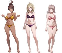 3girls akamatsu_kaede asahina_aoi bra danganronpa danganronpa:_trigger_happy_havoc danganronpa_(series) danganronpa_2:_goodbye_despair danganronpa_v3 danganronpa_v3:_killing_harmony large_breasts nanami_chiaki panties tagme vodka13