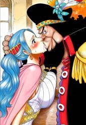 accurate_art_style ai_generated anime_coloring curvy female female_only manga_style mature mature_female nefertari_vivi one_piece pinup solo solo_female solo_focus stickyai