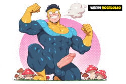 ai_art ai_generated anime anime_character anime_screencap anime_style bara big_ass big_balls big_muscles big_penis gay gay_domination gay_male muscles muscular muscular_male yaoi