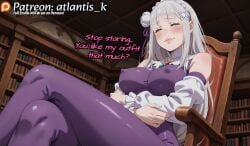 16:9 1:1 2025 2025s ai_assisted ai_generated anime anime_character anime_coloring anime_screencap anime_screenshot anime_style artist_logo artist_name artist_signature artist_upload ass atlantis_k babe big_ass big_boobs big_breasts big_thighs blush bodystocking bodysuit boobs booty breasts clavicle closed_eyes curvy curvy_female curvy_figure curvy_hips cute cute_female elf elf_ears elf_female elf_girl embarrassed emilia_(re:zero) erect_nipples erect_nipples_under_clothes erection erection_under_clothes female female_only hi_res high_quality high_resolution highres hips horny legs legs_crossed nipples perfect_ass perfect_body perfect_boobs perfect_legs posing prostitute prostitution puss pussy pussy_focus pussy_juice pussy_juice_drip pussy_juice_string pussy_juice_trail pussy_lips pussy_peek re:zero_kara_hajimeru_isekai_seikatsu seductive shy sitting_on_chair teasing thick_eyebrows thick_lips thighs tits used watermark