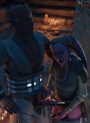 1boy 1dickgirl 1futa 1futanari 1male 1man 3d 3d_(artwork) airress3d airress3d_(3d-modeller) balls ballsack cock cum cumming cumming_together cumshot darth_maul devon_izara eyes_closed futanari hand_on_shoulder handjob male/futa male_is_bigger male_on_futa mostly_clothed mutual_handjob mutual_masturbation pants_undone partially_clothed partially_nude pink_skin pleasure_face pleasured star_wars star_wars:_maul_shadow_lord twitter_link zabrak