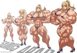 abs ass biceps blonde_hair breasts female gao-lukchup hair long_hair metroid muscles muscular muscular_arms muscular_female muscular_legs muscular_thighs nintendo pecs samus_aran