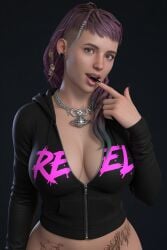 1girl 1girls 3duk ai_assisted cassidy_(life_is_strange) dyed_hair female female_focus female_only life_is_strange life_is_strange_2 nail_polish only_female solo solo_female