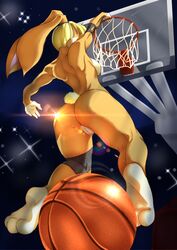 2020 3_toes 4_fingers absurd_res anthro anus ass ball barefoot basketball basketball_(ball) basketball_hoop blonde_hair breasts feet female fingers floppy_ears fur genitals hair hi_res innie_pussy lagomorph lens_flare leporid lola_bunny looney_tunes mammal mr.russo multicolored_body multicolored_fur nude orange_body orange_fur public pussy rabbit rear_view short_hair side_boob soles solo space_jam sport tan_body tan_fur toes two_tone_body two_tone_fur warner_brothers