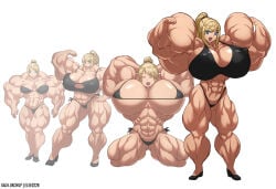 abs biceps blonde_hair breasts female gao-lukchup hair long_hair metroid muscles muscular muscular_arms muscular_female muscular_legs muscular_thighs nintendo pecs samus_aran