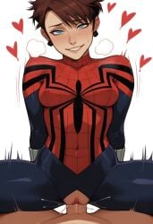1boy 1girls ai_generated female male marvel mayday_parker spider-girl spider-man_(series) superhero superheroine tagme
