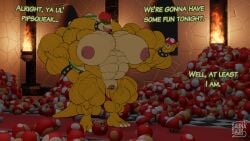 abs areola areolae biceps bowser breasts female mario_(series) muscles muscular muscular_arms muscular_female muscular_legs muscular_thighs nintendo nipples pecs vagina
