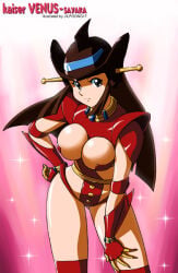 1girl 1girls breasts brown_hair cosplay female female_focus female_only legs mazinger mazinkaiser sayaka_yumi tits