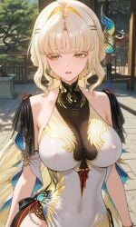 1girls ai_generated anime anime_style ass breasts large_breasts nipples nude patreon penis sex sex_from_behind suisui_(wuthering_waves) wuthering_waves