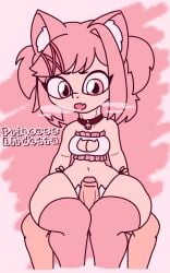 anonymous_male bikini cat_bikini cat_ears cat_girl catgirl doki_doki_literature_club grinding huge_ass huge_thighs massive_ass massive_thighs natsuki_(doki_doki_literature_club) outercourse princessbirdetta_(artist) thigh_sex thighjob visible_breath