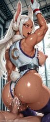 1boy 1girl after_anal after_sex ai_generated anal arm_up ass backdoorsenpai bare_shoulders belt big_ass blink blush boku_no_hero_academia bouncing bouncing_ass bouncing_breasts breast_curtain breasts breasts_out closed_mouth crescent_print cum cum_in_ass cum_overflow curvy dark-skinned_female egao faceless_male female_focus fur_collar hetero highleg_leotard indoors large_breasts long_eyelashes long_hair looking_at_another mirko missionary moaning muscular_female my_hero_academia naughty_face naugty_eyes nipples no_bra no_panties nude open_mouth parted_bangs penis perky_breasts puffy_nipples purple_thighhighs pussy rabbit_ears rabbit_girl red_eyes red_rope restrained rope sex shibari sideboob sleeveless_turtleneck_leotard solo solo_focus taut_leotard testicles thick_thighs thighs torn_clothes torn_leotard twitching_penis uncensored white_gloves white_hair white_leotard wide_hips