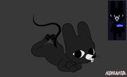 animal_hospital_(roblox) buckteeth butt kohsakor looking_at_viewer lying mammal murid murine on_front pawpads paws rat ratthew_(animal_hosptial) roblox rodent tagme tail teeth whiskers