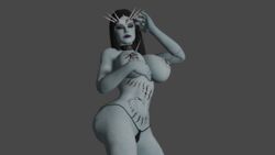 3d big_ass big_breasts blender huge_breasts raven_hex tarot:_witch_of_the_black_rose tattoo