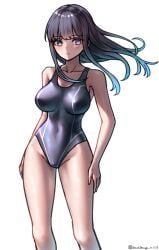 1girls 2d 2d_(artwork) 2d_artwork background bare_armpits bare_arms bare_calves bare_hands bare_hips bare_knees bare_legs bare_shoulders bare_skin bare_thighs belly belly_button big_boobs big_breasts bikini black-haired_female black_bikini black_eyebrows black_hair black_one-piece_swimsuit black_swimsuit black_swimwear blank_background blue-haired_female blue_hair breakthrough_rr breasts busty busty_female busty_girl character_request closed_mouth_smile collarbone copyright_request curvaceous curvaceous_body curvaceous_female curvaceous_figure curvaceous_hips curvy curvy_body curvy_female curvy_figure curvy_hips dark_hair digital digital_art digital_drawing digital_drawing_(artwork) digital_media digital_media_(artwork) drawing exposed_armpits exposed_arms exposed_hips exposed_legs exposed_shoulders exposed_skin exposed_thighs eyebrows_visible_through_hair fat_mons feet_out_of_frame female female_focus female_only fingers fit_female foot_out_of_frame from_front front_view gradient_hair groin hourglass_figure inframammary_fold inguinal_crease inguinal_ligament knees large_boobs large_breasts lean_figure light_smile linea_alba long_hair looking_at_viewer midriff monotone_background mons_pubis multicolored_hair narrow_waist navel nipple_bulge one-piece_swimsuit one_color_background plain_background portrait school_swimsuit shoulders sidelocks slender_body slender_waist slight_smile slim_female slim_waist smile smiley_face smiling smiling_at_viewer solid_color_background solo split-color_hair standing stomach sukumizu swimsuit swimwear thigh_gap thighs top_view two-tone_hair two_tone_hair upper_body white_background wide_hips